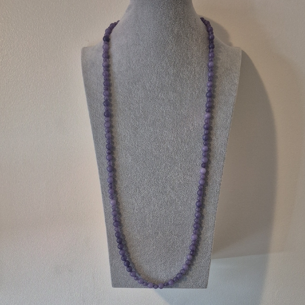 Natural Lavender Amethyst Necklace & Braclet